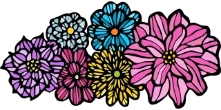 Bloom Flowers Spring Stickdatei