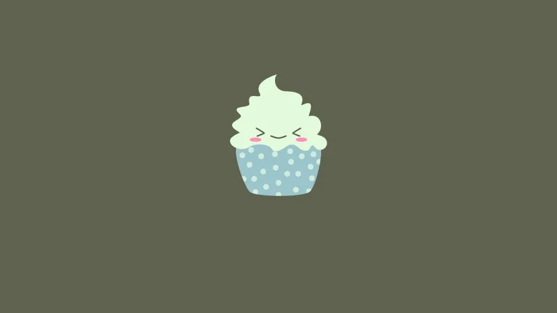 Cupcake Smiley Emoticon Stickdatei – Kinder