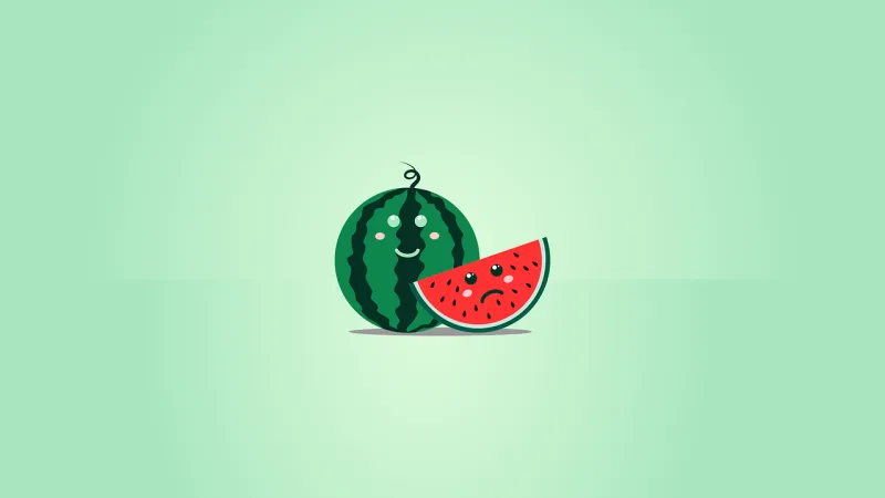 Watermelon Smiley Emoji Stickdatei – Essen & Trinken