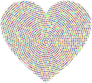 Love Heart Romance Stickdatei
