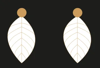 Leaf Nature Earrings Stickdatei