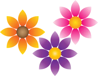 Flowers Daisy Nature Stickdatei