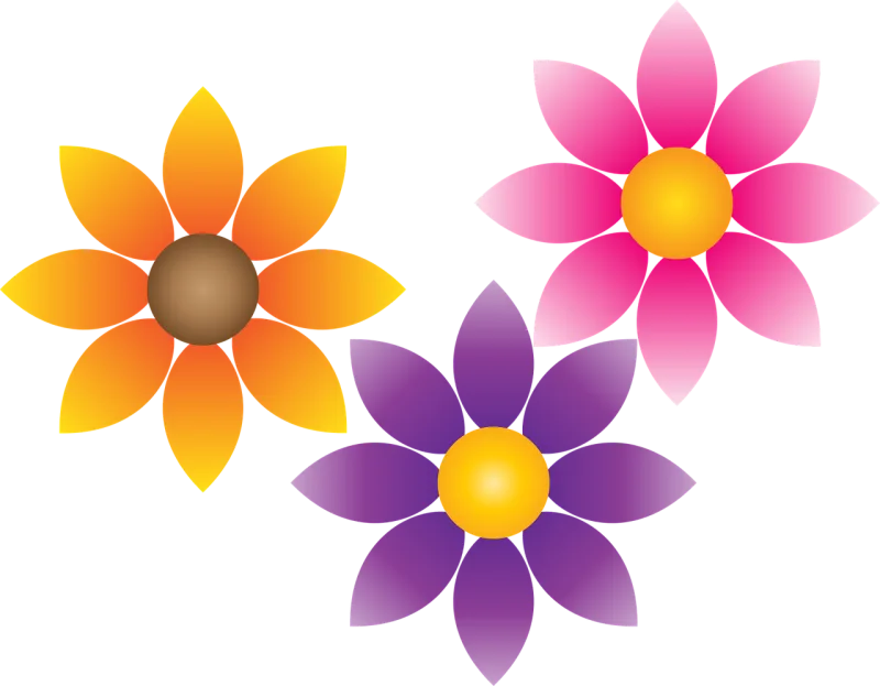 Flowers Daisy Nature Stickdatei – Blumen