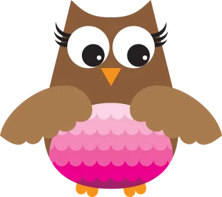 Owl Girl Cute Stickdatei