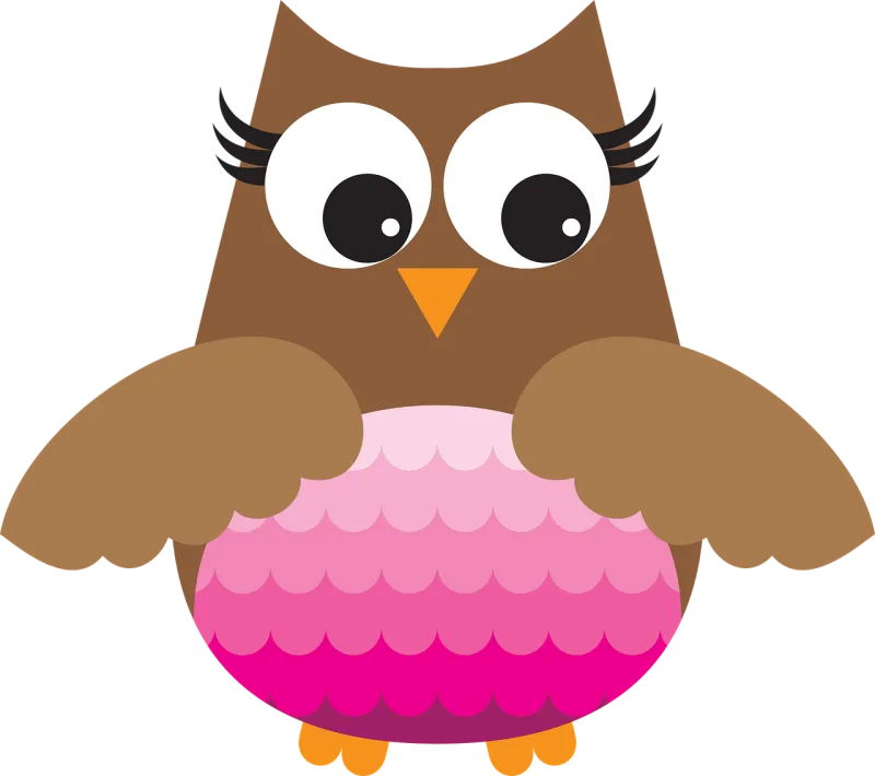 Owl Girl Cute Stickdatei – Tiere