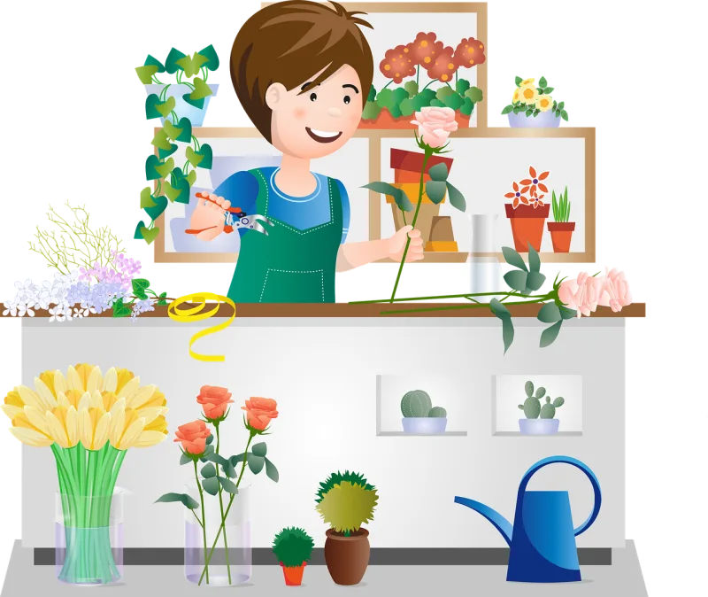 Flowers Florist Beautiful flowers Stickdatei – Blumen