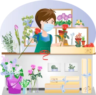 Flowers Florist Flower background Stickdatei – Blumen