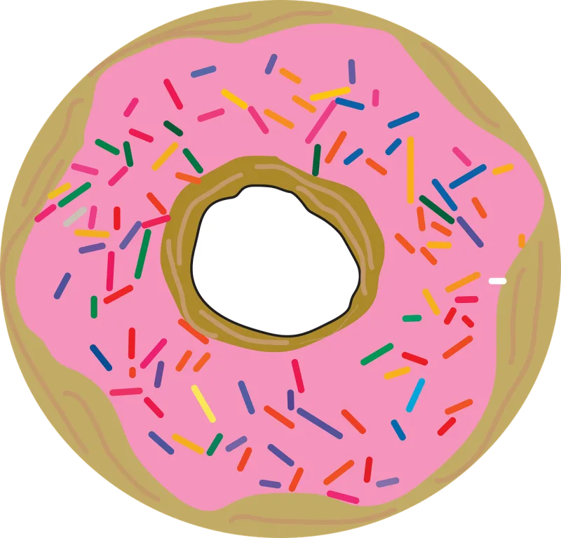 Donut Food Pastry Stickdatei – Essen & Trinken