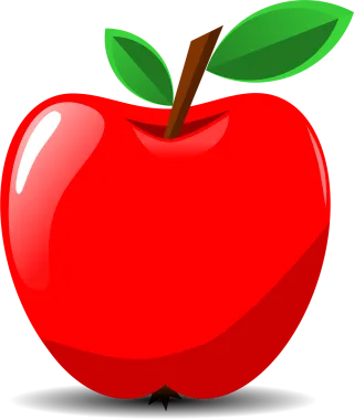 Apple Fruit Food Stickdatei