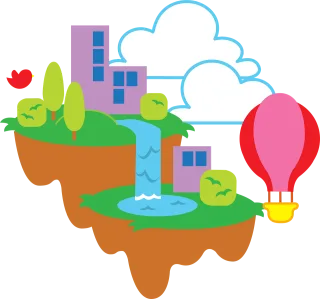 Islands Floating Fantasy Stickdatei – Kinder