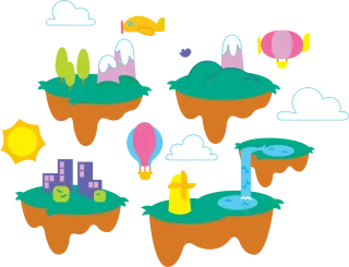 Islands Floating Fantasy Stickdatei
