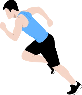Runner Run Athlete Stickdatei