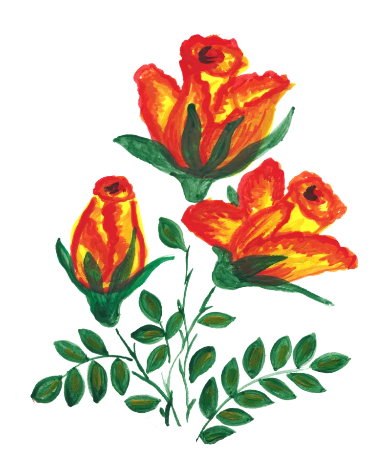 Roses Gardens Rose Stickdatei – Blumen