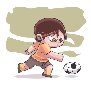Football Boy Ball Stickdatei