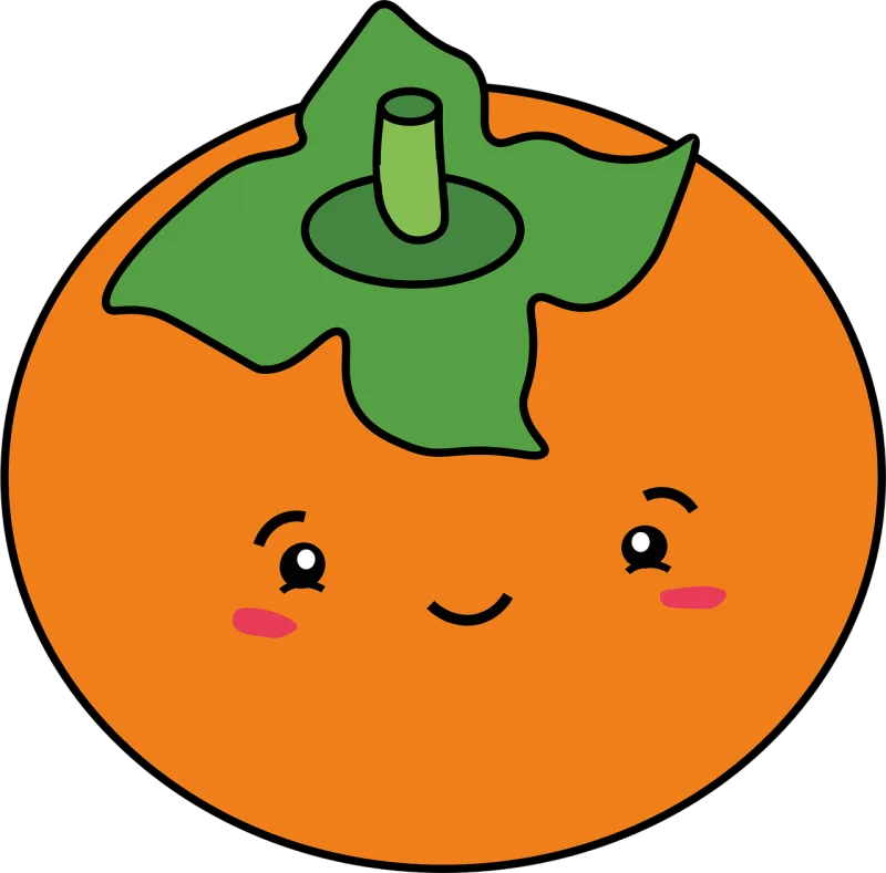 Orange Fruit Face Stickdatei – Essen & Trinken