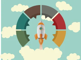 Infographic Template Launch Stickdatei