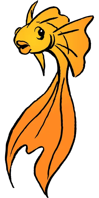 Goldfish Cartoon Fish Stickdatei – Sport
