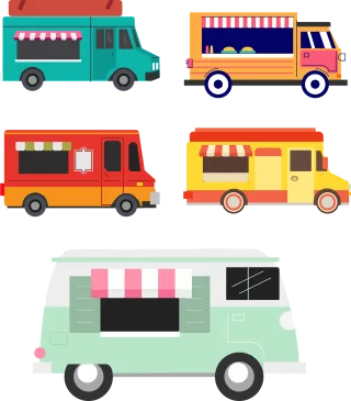 Food truck Food Truck Stickdatei