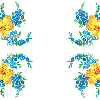 Flowers Border Flower wallpaper Stickdatei