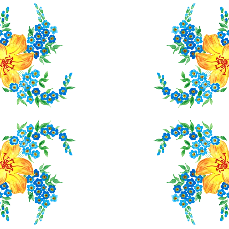 Flowers Border Flower wallpaper Stickdatei – Blumen