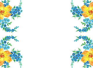 Flowers Beautiful flowers Border Stickdatei