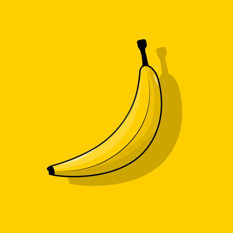Banana Fruit Icon Stickdatei – Essen & Trinken