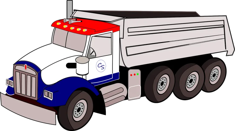 Kenworth Dump truck Semi Stickdatei – Fahrzeuge
