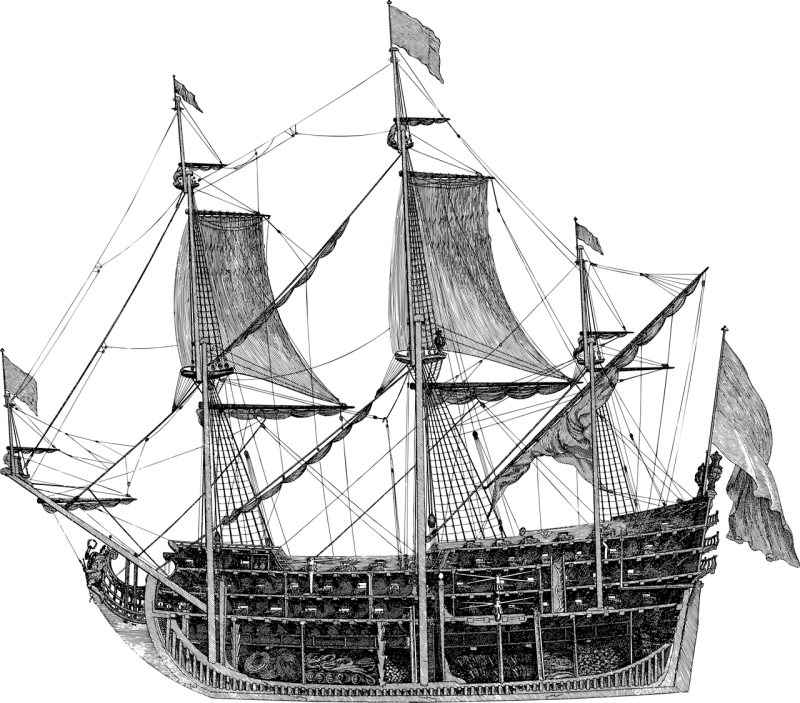 Ship Boat Line art Stickdatei – Fahrzeuge