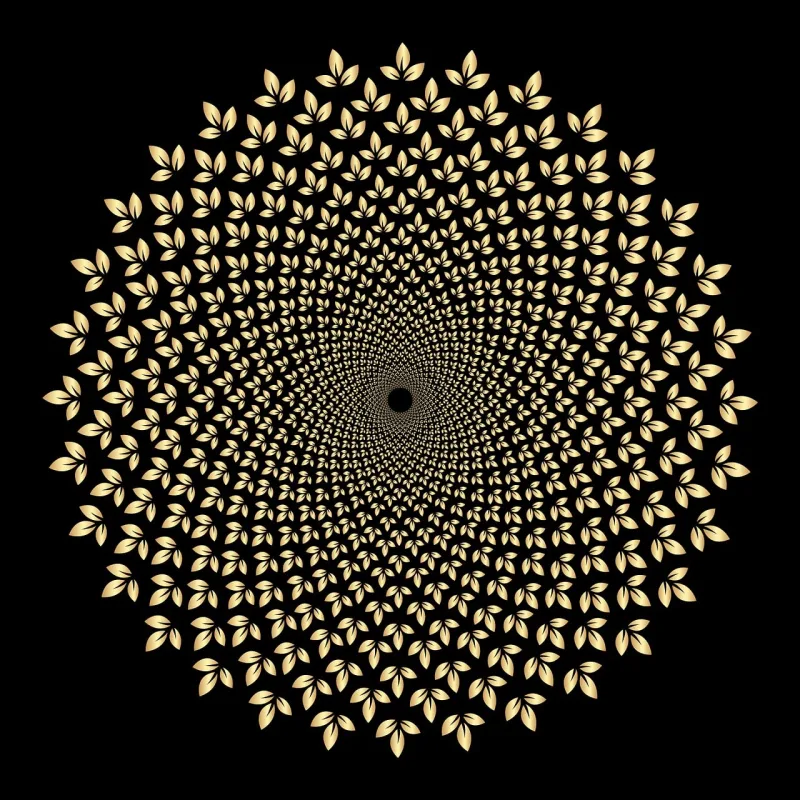 Leaves Pattern Mandala Stickdatei – Weihnachten