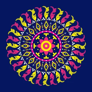 Pattern Circular Round Stickdatei