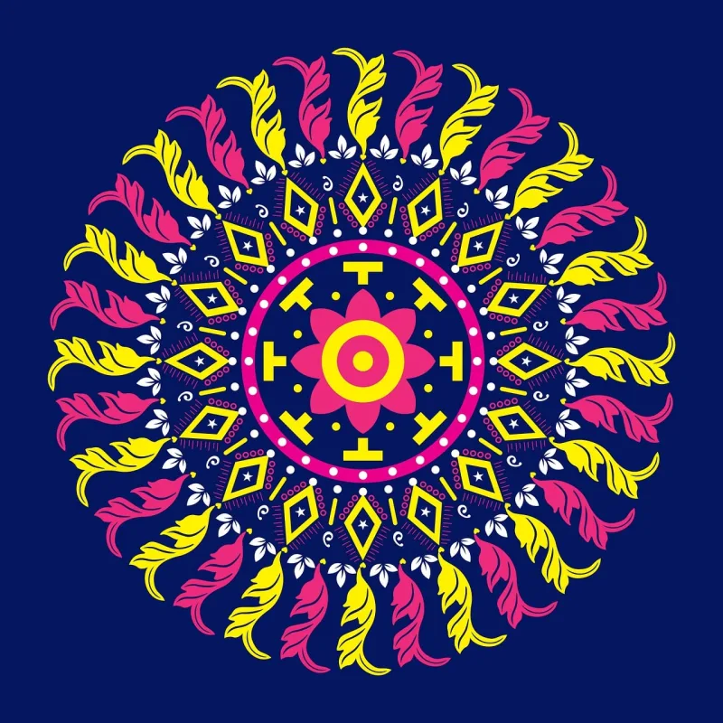 Pattern Circular Round Stickdatei – Weihnachten