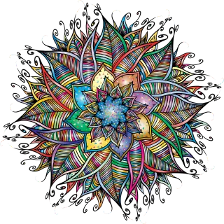 Mandala Decorative Line art Stickdatei