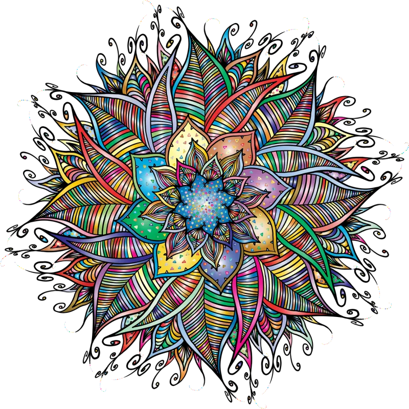 Mandala Decorative Line art Stickdatei – Kinder