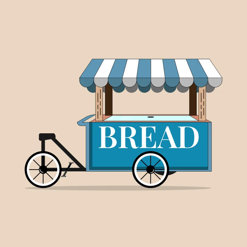 Food cart Bread Cart Stickdatei – Sport