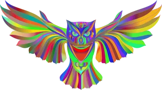 Owl Bird Geometric Stickdatei