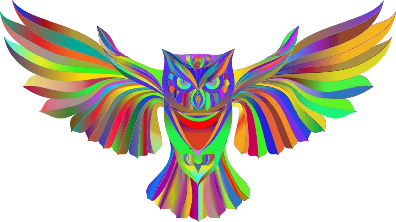 Owl Bird Geometric Stickdatei – Tiere