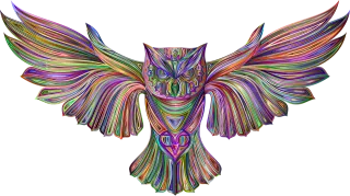 Owl Bird Geometric Stickdatei