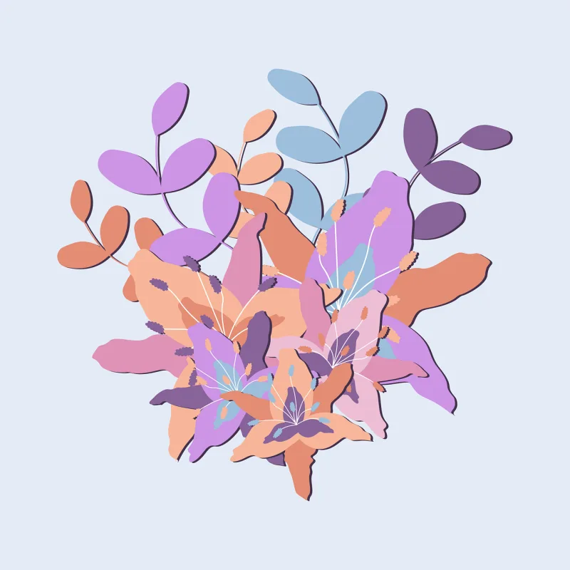 Flower Bouquet Floral Stickdatei – Blumen