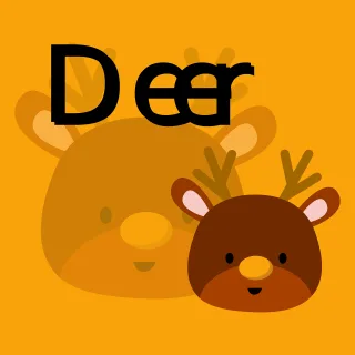Deer Animal Wildlife Stickdatei – Tiere