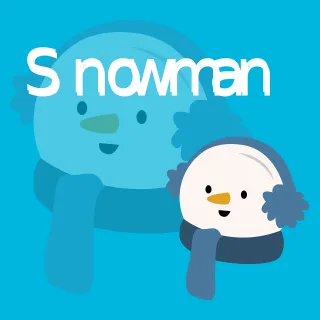Snowman Snowflakes Christmas Stickdatei
