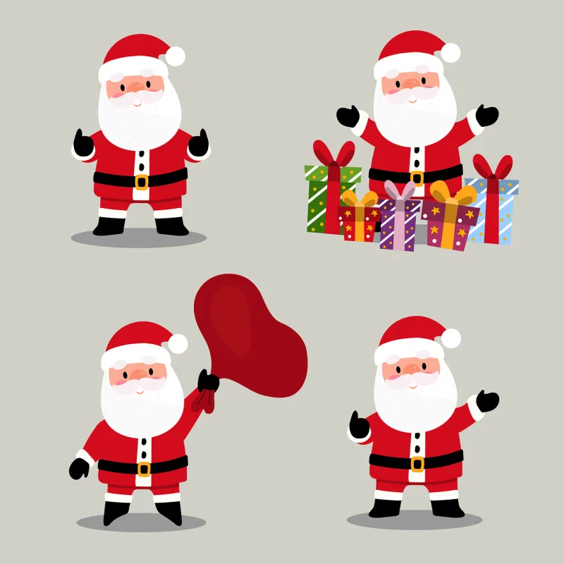Santa claus Gift Christmas Stickdatei – Weihnachten