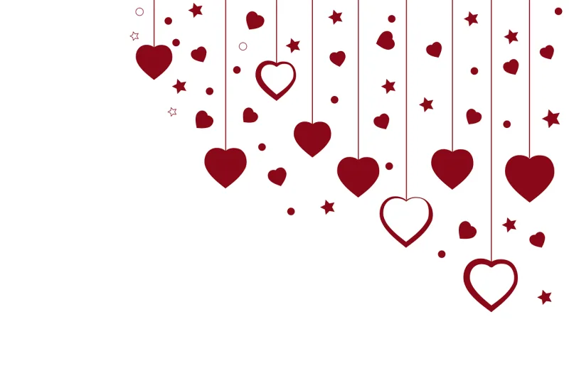 Valentine Hearts Decoration Stickdatei – Herzen & Liebe