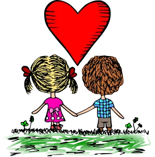 Few Holding hands Heart Stickdatei