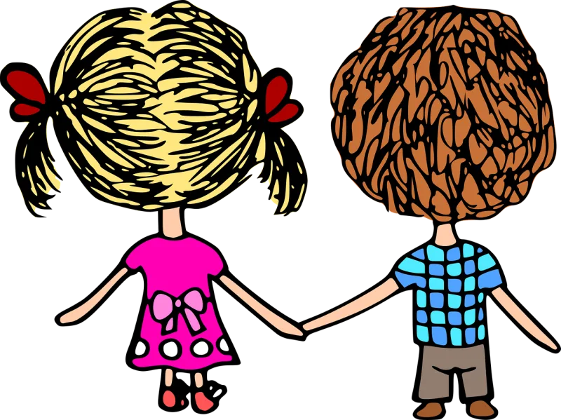 Few Holding hands Together Stickdatei – Herzen & Liebe