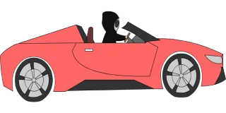 Car Ghost Horror Stickdatei – Fahrzeuge
