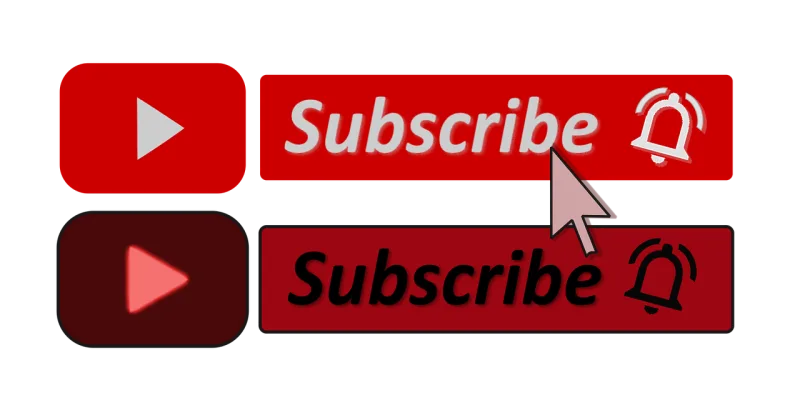 Youtube Subscribe button Social media Stickdatei – Weihnachten