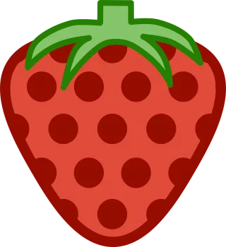 Strawberry Fruit Sweet Stickdatei