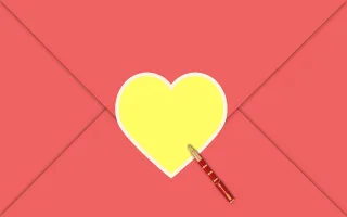Letter Love letter Pen Stickdatei