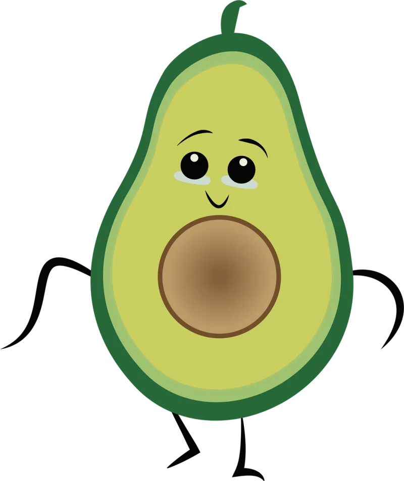Avocado Vegetable Drawing Stickdatei – Essen & Trinken