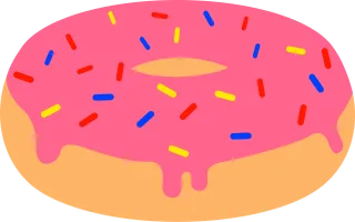 Donut Snack Dessert Stickdatei
